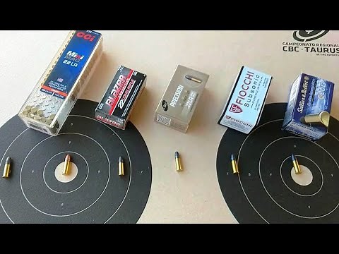 Teste com munições .22 LR - CBC, Fiocchi Subsonic, CCI Mini Mag, CCI Blazer e Sellier e Bellot