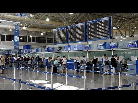 #114 Athens Walk inside Athens International Airport ATH Arrivals