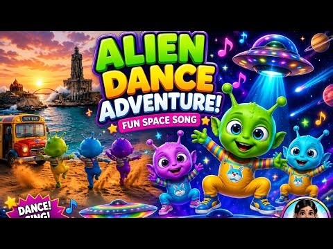 👽 Alien Dance Party Song 🛸 | Space Adventure for Kids 🌎 | Fun Alien Cartoon Song