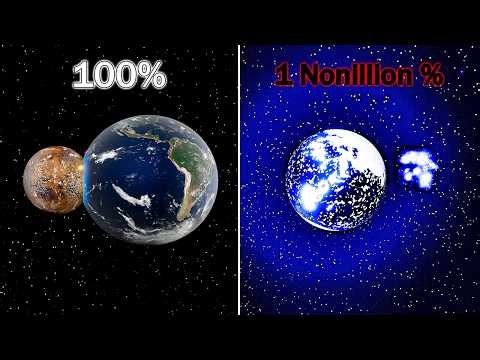 Earth and Mars Compressed to Atoms — Then Collide