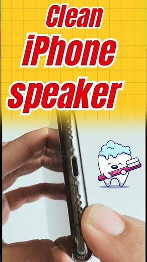 How to clean iPhone Speaker with toothbrush #shorts #shortsfeed #ios18