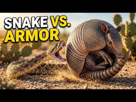 This Snake Attack Goes Terribly Wrong | Armadillo Survival Instinct | Nature Animal Documentary