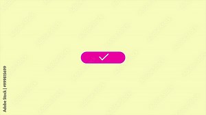 subscription, downloading, and ok icon set.with pink color subscriber ok searching bar Abstract animation icon 4k video.with beige background.