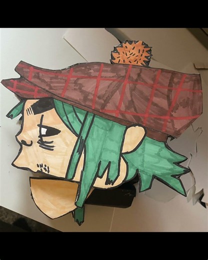 Boogieman’s mask is almost done and I’m making Noodle’s melodica #gorillaz #2dgorillaz #2d #mask