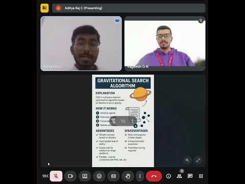 Gravitational Search Algorithm - Nature Inspired Computing