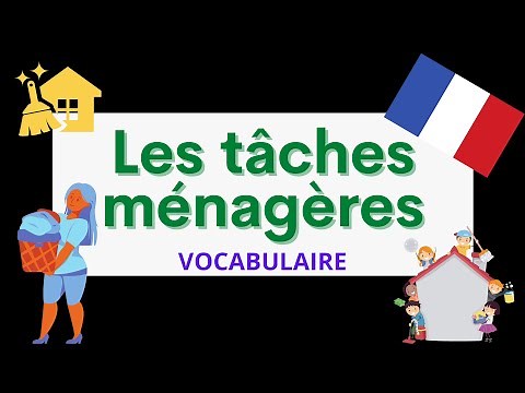 Les tâches ménagères | French vocabulary for beginners