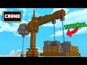 How To Build A Crane In Minecraft 🔥| Minecraft Crane Tutorial |