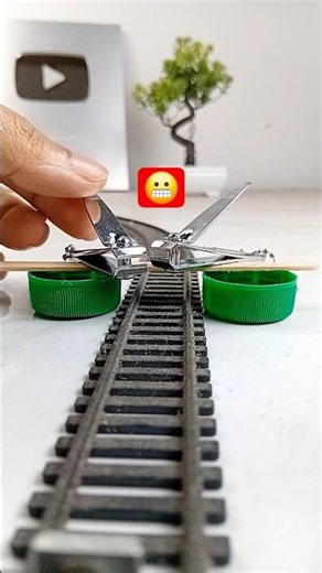 Lid, Nail Cutters VS rc train crash testing detail 😱 remote control #rccars #shorts​ #ckdotcom