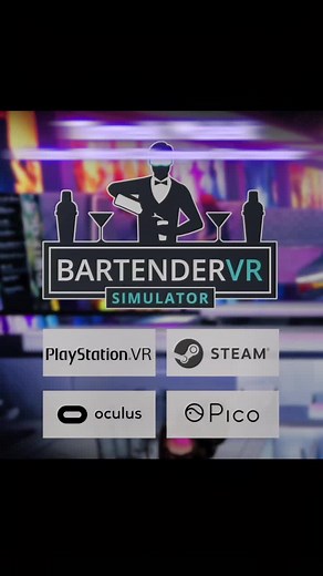 Bartender VR Simulator! Make your favourite drink in VR 🍹🍸 #bartender #vr #simulator #quest #oculus #drinks #coctails