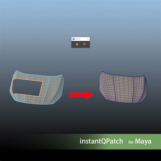 Maya Poly Tool R&D - InstantQPatch, Joe Wu