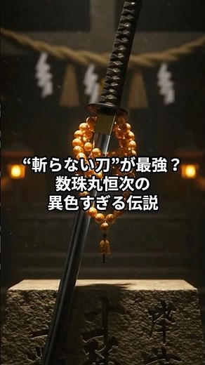 “斬らない刀”が最強？数珠丸恒次の異色すぎる伝説#数珠丸恒次 #斬らない刀 #日本刀雑学 #天下五剣 #保存必須 #常識を疑え #tiktok教室#JuzuSword #JapaneseBlade