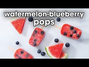 Homemade Popsicles: Watermelon-Blueberry Recipe