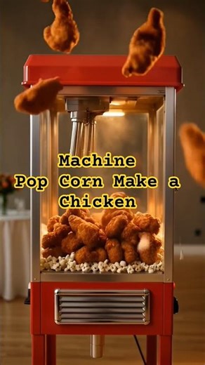 machine Pop Corn Make a Chicken #machine #chicken