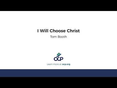 I Will Choose Christ (Booth)