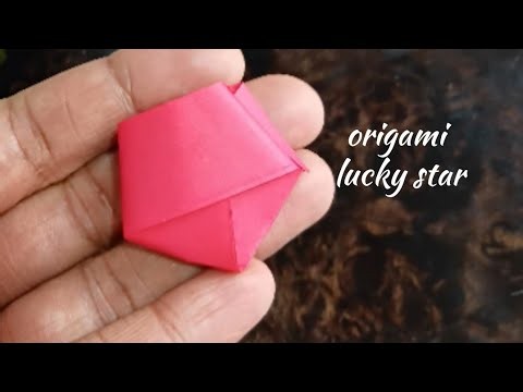 Origami Lucky Star - How to fold| CREATE a PUFFED PAPER STAR| step by step #diy #craft #craft #art