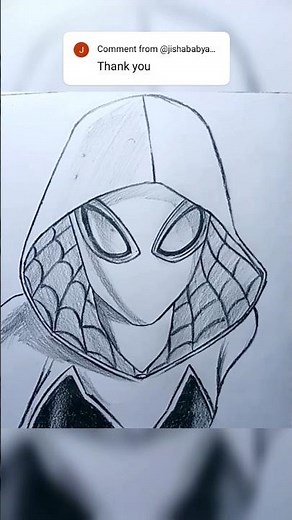 how to draw Ghost spider #shorts #viralshorts