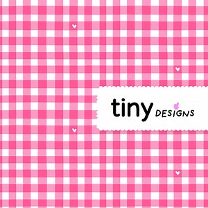 Petit Vichy Rose Seamless Pattern – Tiny Pink Gingham With Hearts | Baby Shower, Nursery Fabric, Cute Seamless Digital Paper - Etsy Canada