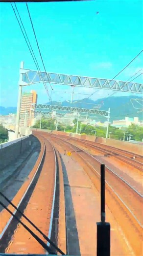 【超高速 前面展望】JR神戸線を新快速でいく! #shorts #train #railwaystation