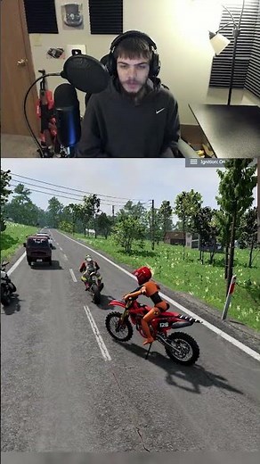 Driving Motorcycles for the FIRST TIME in BeamNG Drive #shorts