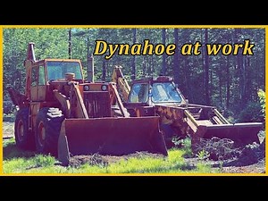 Dynahoe doing site work and attempting to dry the hydraulic oil