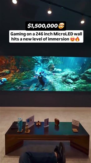 $1.5 Million Gaming Setup 😳 246-Inch MicroLED Wall Experience 🎮💎 ‪@justvideowalls‬