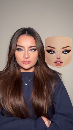 Mrunal Panchal Sharma on Instagram: "Roblox makeup recreation ✨"