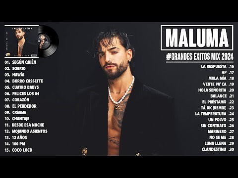 MALUMA GRANDES ÉXITOS MIX 2024 - ÁLBUM COMPLETO 2024 - MEJOR COLECCIÓN DE CANCIONES DE MALUMA 2024