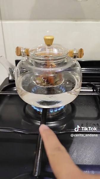 Teko Kaca Borosilikat Tahan Panas yang Estetik