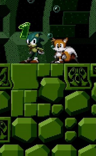 Sonic and Tails is drowning