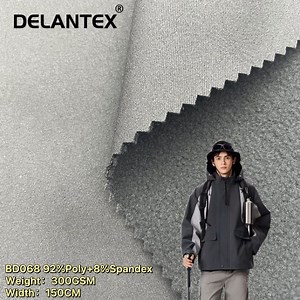[Hot Item] 3 Layer Breathable Twill 4 Way Stretch Bonded Softshell Material Fabric