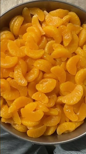 Prepping mandarin oranges for canning ❤️ #homestead #canning