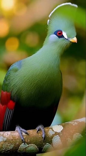 African Turaco Calling in the Forest | Exotic Bird with a Strange Voice #birds #birdsong #birdsounds