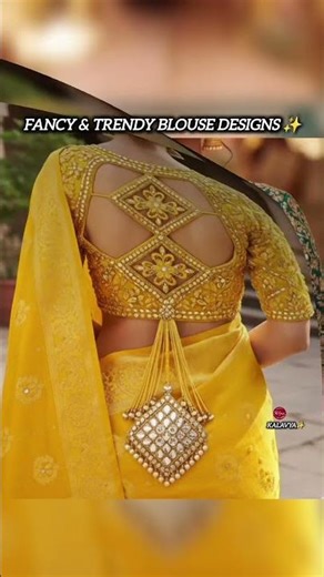 Elegant & fancy trendy back blouse design 2026#kalavya#blouse#ytshorts#viral#trending#explore#shorts