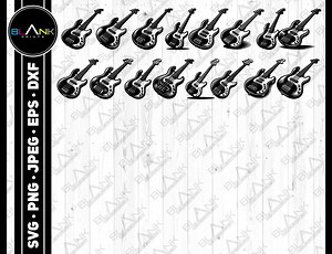 Bass Guitar Vector Art Bundle (svg, Png, Jpg, Eps, Dxf) - Etsy UK