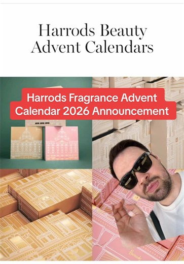 The Harrods Advent Calendar 2026 is getting It’s announcement very soon, @Harrods updated their page and it will be announced in It’s entirety most likely in July with pre orders starting August, this is based on what happened the past few years. Stay tuned and follow me for up to date news. Also check the link in bio for real time news, that is where I will drop the link once the pre orders are available. Are you excited? #harrodsadventcalendar #harrodsfragranceadventcalendar #adventcalendar #h