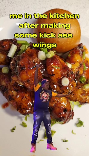 How I be vibing in the kitchen #wings #vibes #cooking | Ashe Marie