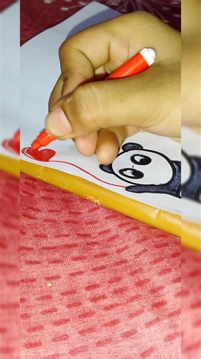 panda border design for school project #ytshorts