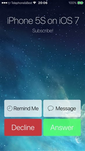 iPhone 5S Incoming Call on iOS 7.0 (Unlocked) (Read Description for more details) #iphone5s #ios7