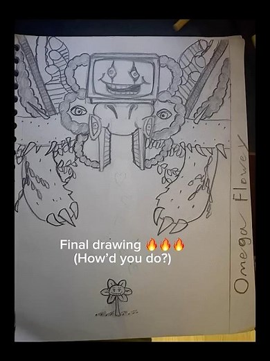 How to draw Omega Flowey from #undertale #art
