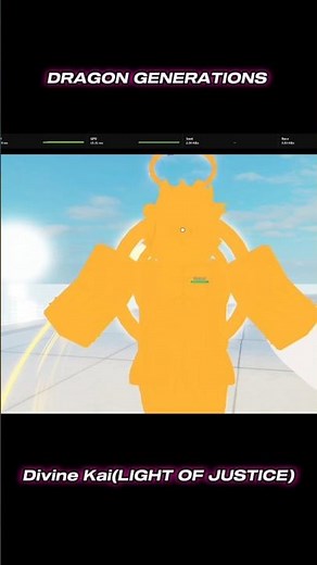 LIGHT OF JUSTICE Transformation#dbog #roblox #dragonball