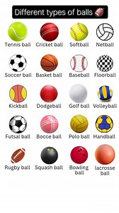 Different types of balls 🏀🏈 . . . . . #reels #ball #english #vocabulary #gk #game #viral #viralreels #trendingreels #englishlearning | Learnwith Anil
