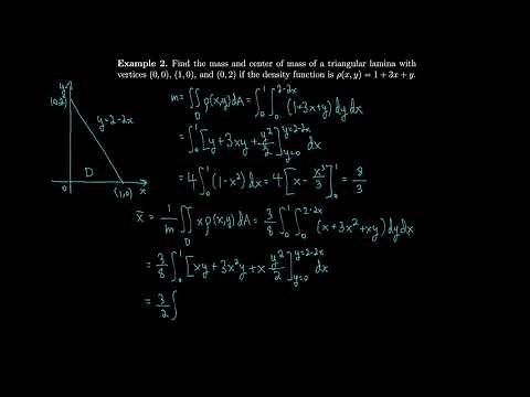 Calculus 15.4 Applications of Double Integrals