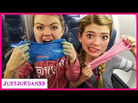 Making Slime On A Plane - What A Mess! / JustJordan33