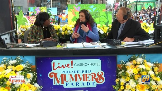 🎭🎉 A special moment at the 2025 Philadelphia Mummers Parade! Mayor Cherelle Parker joined us in the booth to share her love for this cherished Philly tradition. Thank you for joining us! | Philadelphia String Band Assn.