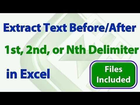 Extract Text Before or After the 1st, 2nd, 3rd, Nth Delimiter in Excel