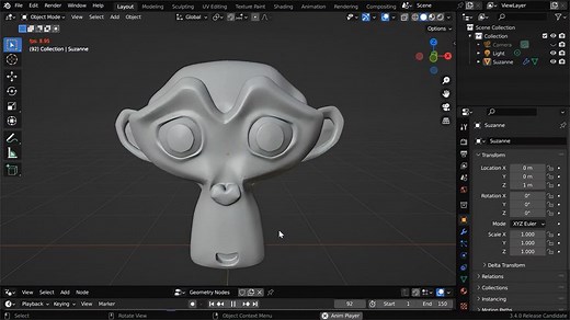 如何在blender中设置细分级别动画-通过几何体节点细分曲面
