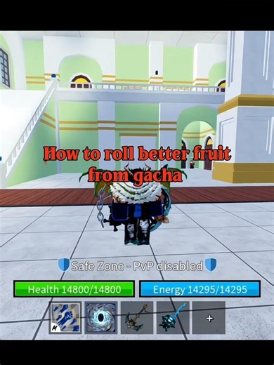 Best way to get good fruit from gacha #bloxfruits