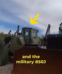 What's the Difference Between Military and Civilian 850J Dozers? ⚙️ #heavyequipment #ccequipment #dozer | C & C Equipment