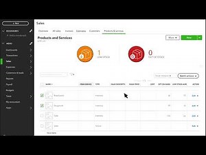 How to manage inventory in QuickBooks Online