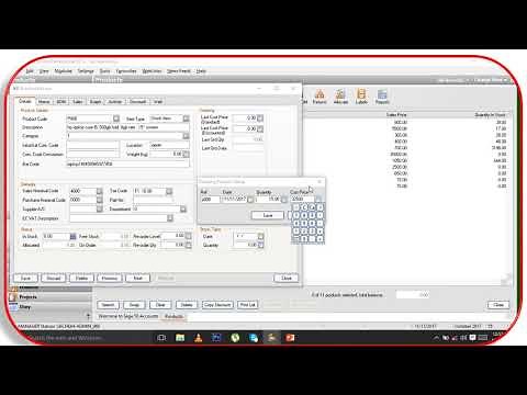 Setting Up Your Product List-(Create product and services) using Sage 50 Accounts